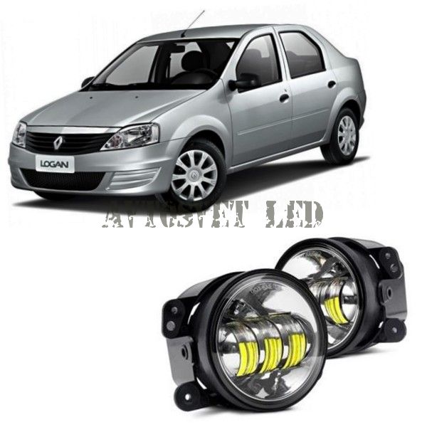 Противотуманные светодиодные фары ASF4_30Watt flood RENAULT Logan