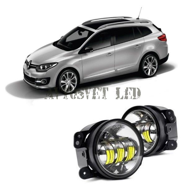 Противотуманные светодиодные фары ASF4-30Watt flood на RENAULT Megane Grandtour III