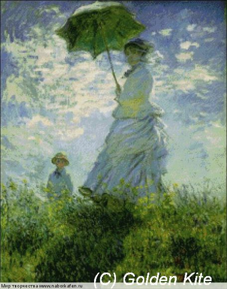 449 The Stroll, Camille Monet and Her Son