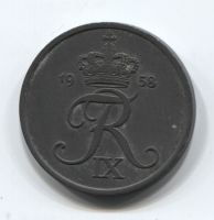 5 эре 1958 года Дания
