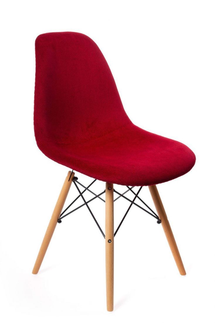 Стул Eames DSW textile красный