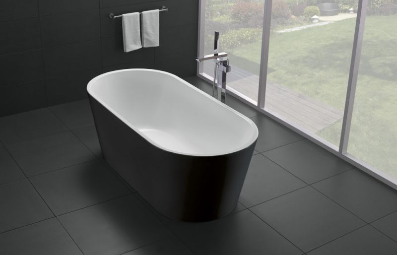 Ванна акриловая отдельностоящая BELBAGNO 170x80 BB71-1700-NERO