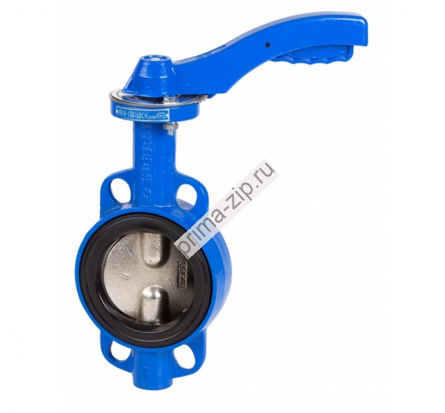 Затвор дисковый поворотный Ду-300 Ру-16 с нержавеющим диском, с КОФ и крепежом