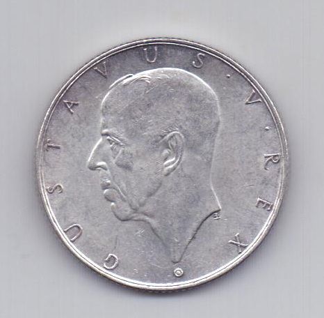2 кроны 1938 года АUNC Швеция