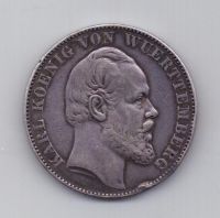 1 талер 1871 года Победный Вюртемберг