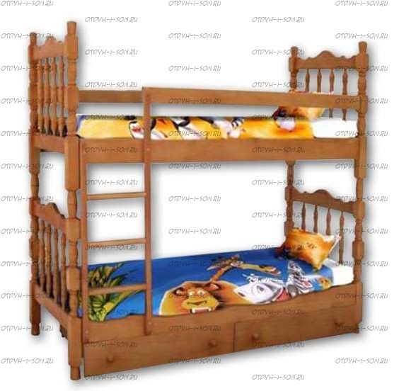 Кровать двухъярусная 16586