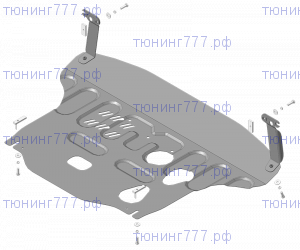 Защита картера и кпп, Мотодор, сталь 2мм для 1.6л с Акпп