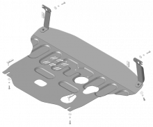 Защита картера и кпп, Автостандарт, сталь 1.5мм для 1.6л с Акпп
