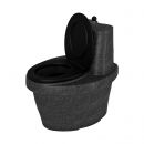 Дачный туалет торфяной черный гранит