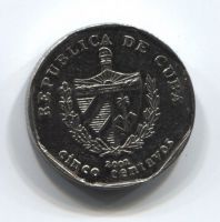 5 сентаво 2002 года Куба