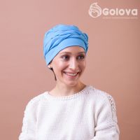 Модель "Чалма" голубой головной убор