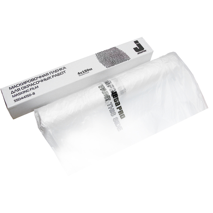 Jeta Маскировочная пленка для окрасочных работ, 8мкм., 5м. х 120м., (в индивидуальной упаковке)