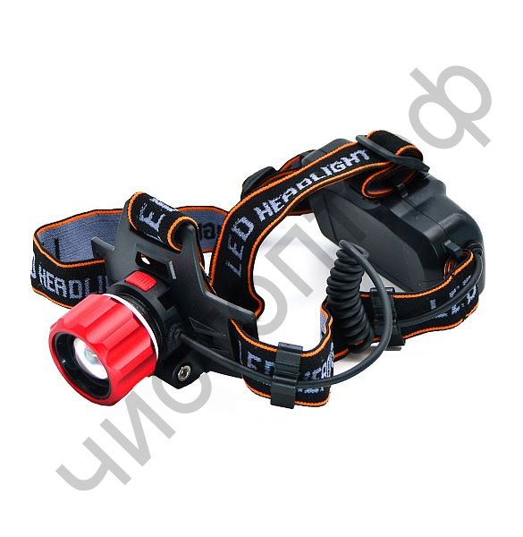 Фонарь налоб. Патриот SL-T100 (1L, 2*18650 в компект, ZOOM шнур USB)