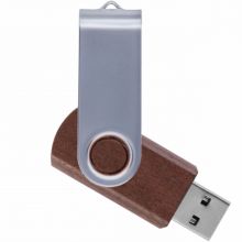 Флешка Twist Wood 8 Gb темная