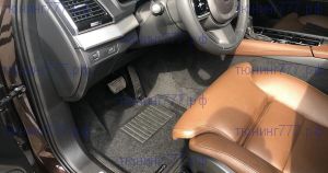 Коврики в салон, Euromat 3D Business, 3 цвета велюра на Volvo XC90