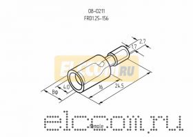 РАЗЪЁМ ШТЕКЕРНЫЙ изолированный ( VF 1.25- 156A ) REXANT