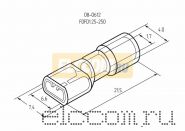 КЛЕММА ПЛОСКАЯ полностью изолированная ( VF 1.25- 250A ) REXANT