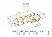 НАКОНЕЧНИК ВИЛОЧНЫЙ изолированный ( VS 5.5- 4 ) REXANT