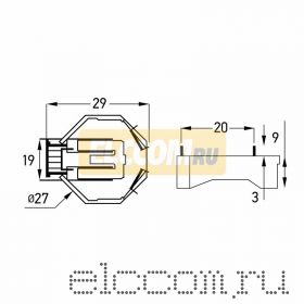 Батарейный отсек 1 x CR2032 (на плату)