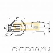 Батарейный отсек 1 x CR2032 (на плату)