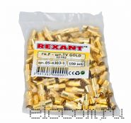 ПЕРЕХОД гнездо F - штекер TV GOLD REXANT