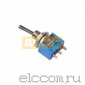 Тумблер 250V 3А (3c) ON-ON однополюсный Micro (MTS-102)