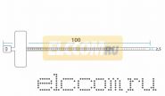Хомут под маркер nylon 100 мм 100 шт белый REXANT