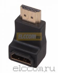 ПЕРЕХОДНИК Jack HDMI - Plug HDMI, угловой REXANT