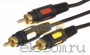 Шнур 3RCA Plug - 3RCA Plug 1.5М (GOLD) REXANT