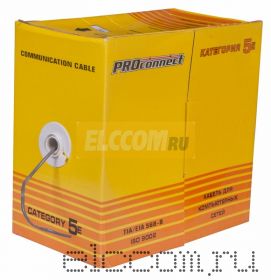 Кабель UTP 2PR 24AWG CAT5e 305м LT PROCONNECT