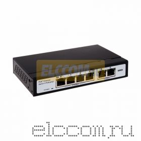 Коммутатор PoE 4 + 2 Uplink; 30 Вт на порт