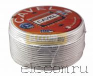 Кабель SAT 50м+CU/CU (75 Ом) 100м белый CAVEL