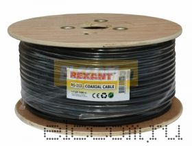 Кабель RG-213 (50 Ом) 100м черный REXANT