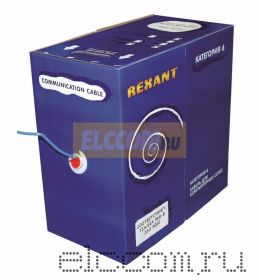 Кабель FTP 4PR 23AWG CAT6 305м REXANT