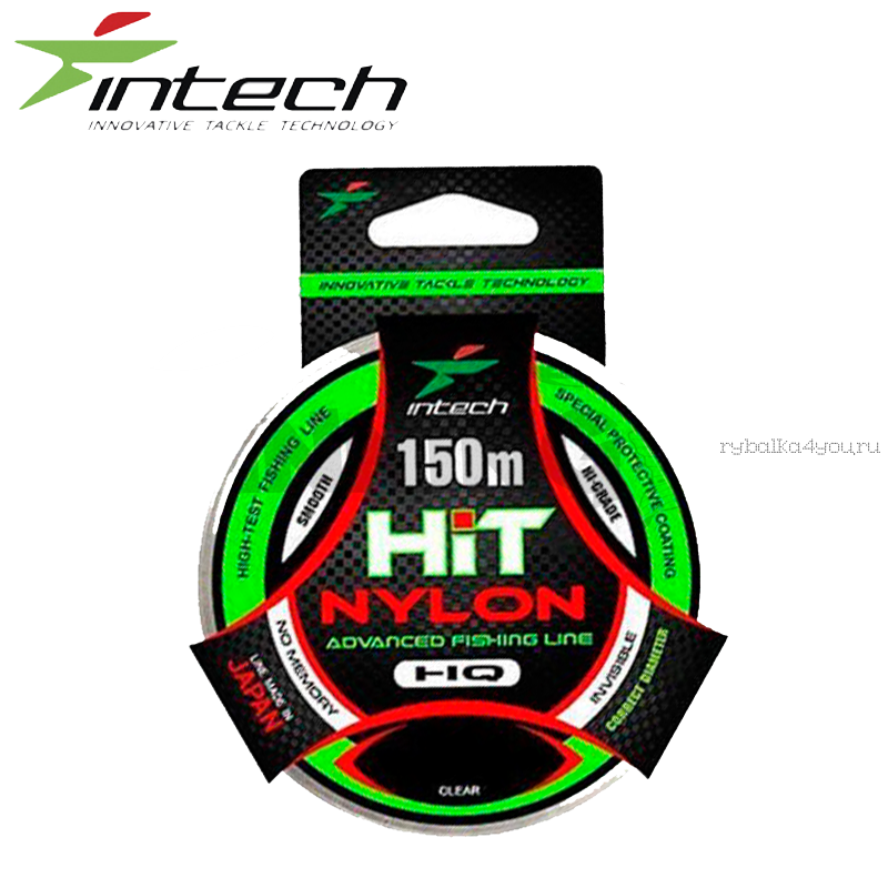 Леска монофильная Intech Hit Nylon 150 м / Цвет: прозрачный