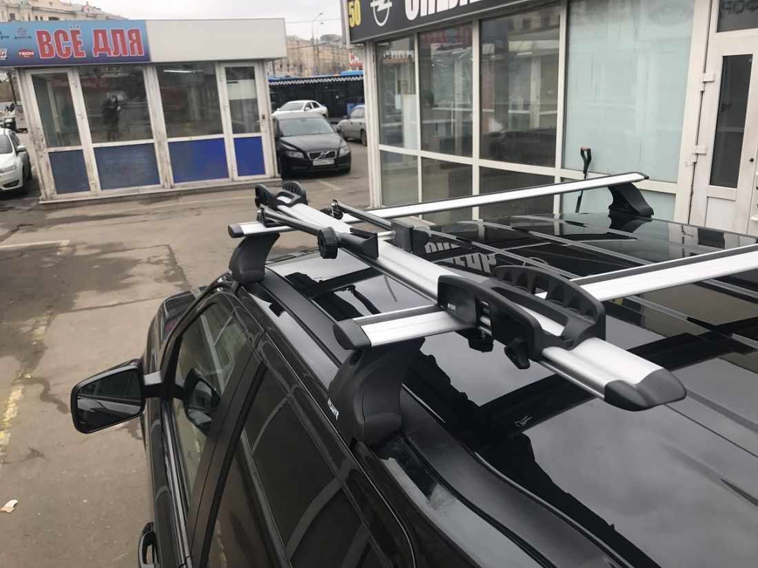 Велокрепление "INTER" для перевозки велосипедов на крыше (алюминиевое)