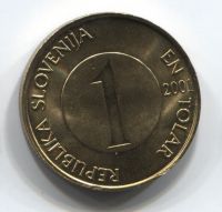1 толар 2001 года Словения UNC