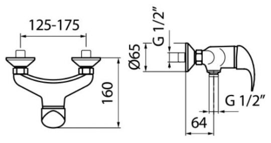 Смеситель для душа Webert Sax SX870102015 ФОТО