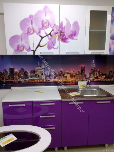 Кухонный гарнитур "Орхидея" 1,6 м