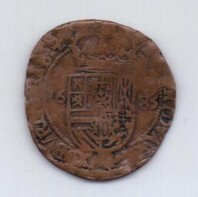 1 лиард 1683 года Брабант Испанские Нидерланды