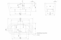 Акриловая ванна Knief Hot 0100-072-06 180х80 схема 5