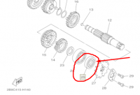 Сальник ведущей звезды YBR 125