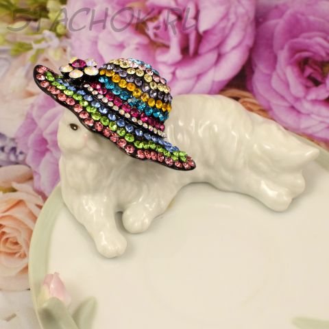 Брошь "Шляпка шарман" (США)