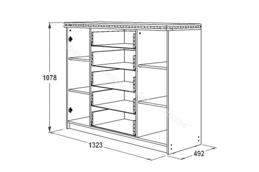 Комод 3 "Ольга 13"