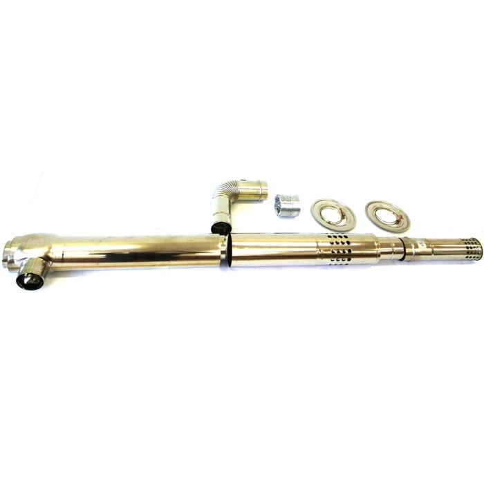 Rinnai удлиняющийся коаксиальный дымоход | SLIDE SPEA L-type | 1000 мм | EMF | RMF Rinnai удлиняющийся коаксиальный дымоход | SLIDE SPEA L-type | 1000 мм | EMF | RMF