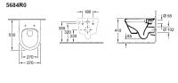 Унитаз Villeroy&Boch Architectura 5684 R001 с технологией DirectFlush схема 6