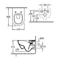 Унитаз Villeroy&Boch Subway 2.0 5614 R0R1 схема 2