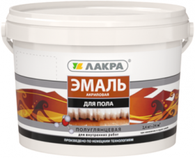 Эмаль Акриловая для Пола 2.4кг Золотисто-Коричневая Лакра