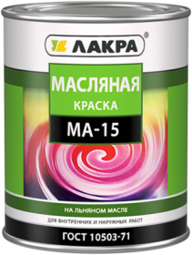 Краска Масляная Лакра МА-15 1.9кг на Льняном Масле для Деревянных и Металлических Поверхностей