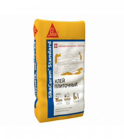 Плиточный Клей на Цементной Основе 25кг Sika SikaCeram Standard